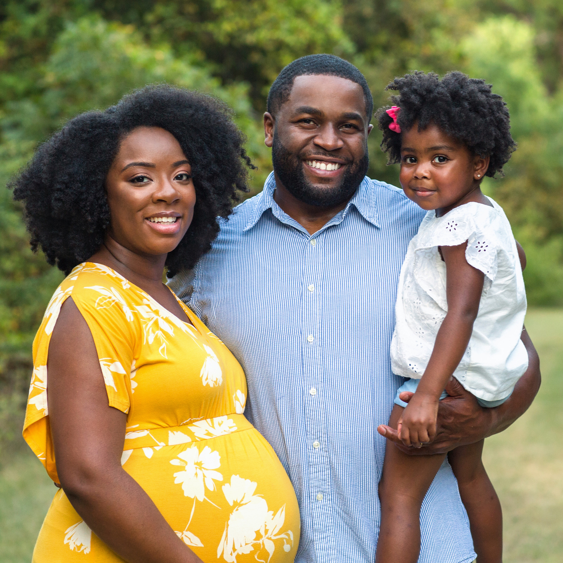 Portrait of an African American woman and her family.